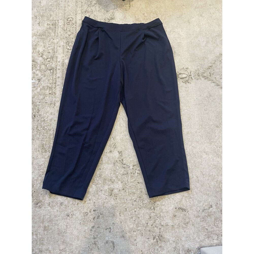 NWOT Jessica London Navy Blue‎ Stretch Dress Pants Plus Size 24W